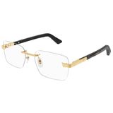  Kính Nam Cartier Santos Eyeglasses 'Black Gold' 