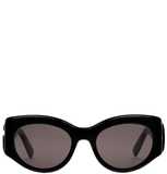  Kính Nữ Gucci Oval Frame Sunglasses 'Black' 