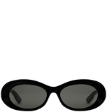  Kính Nữ Gucci Oval Frame Sunglasses 'Black' 