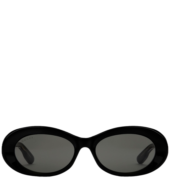  Kính Nữ Gucci Oval Frame Sunglasses 'Black' 