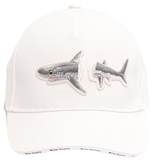  Mũ Palm Angels Logo Broken Shark 'White' 