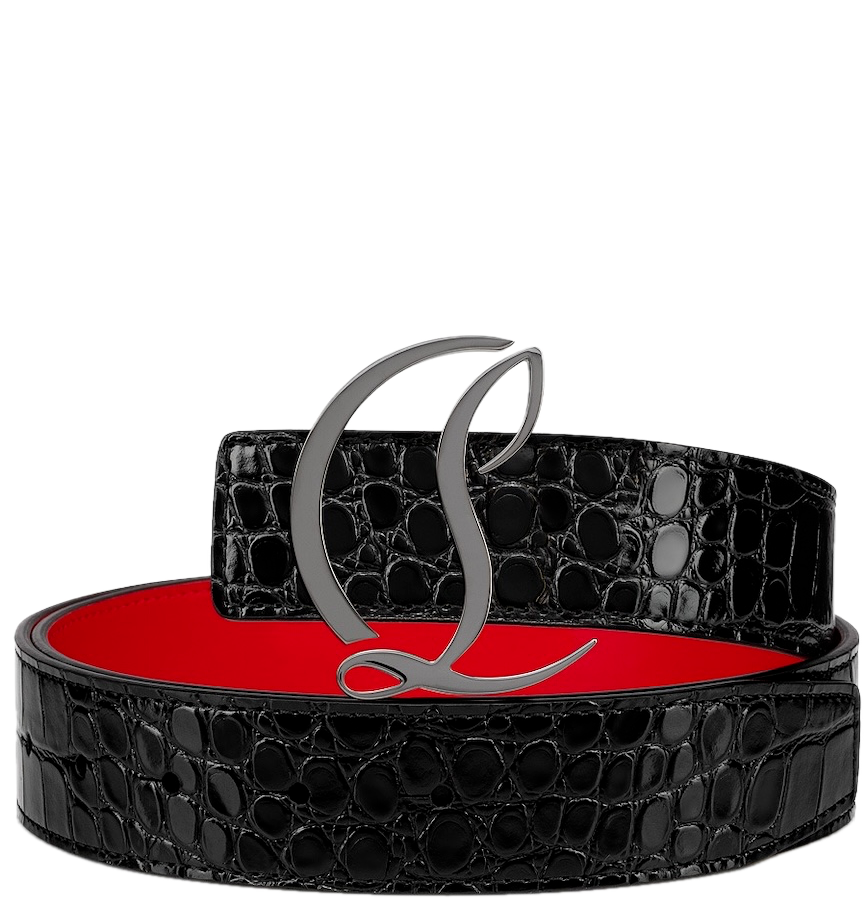  Thắt Lưng Nam Christian Louboutin CL Logo 'Black' 