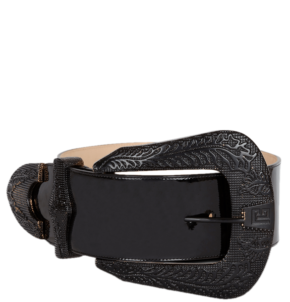  Thắt Lưng Nữ Balmain Patent Western Belt 'Black' 