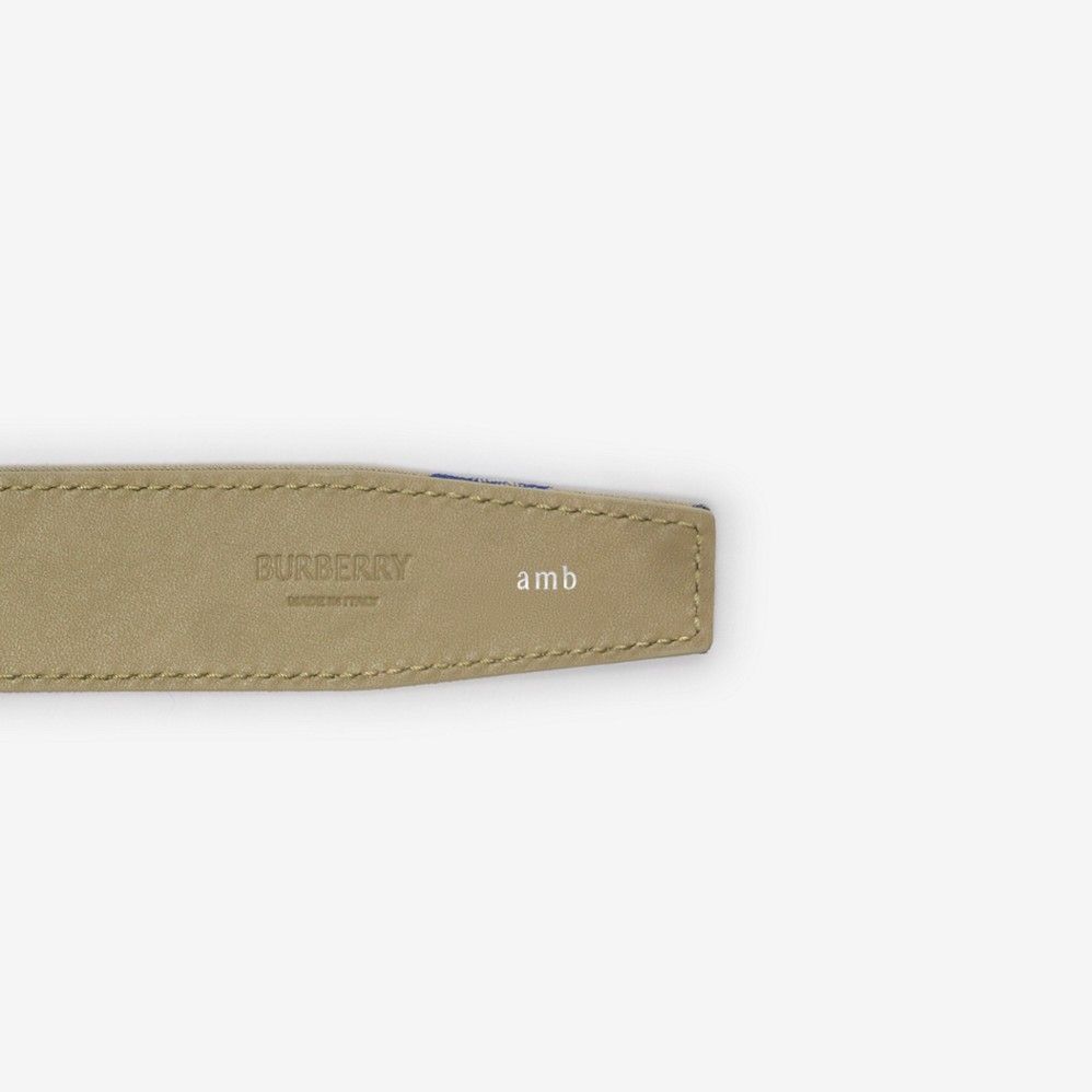  Thắt Lưng Nữ Burberry Check B Buckle Belt 'Lichen' 