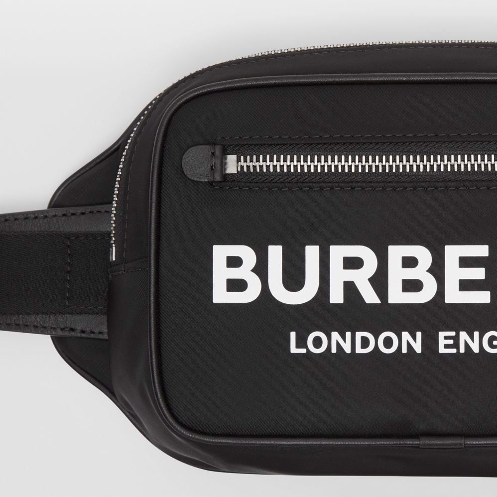 Túi Nam Burberry Logo Print Nylon Bum Bag 'Black' p80210891 – LUXITY