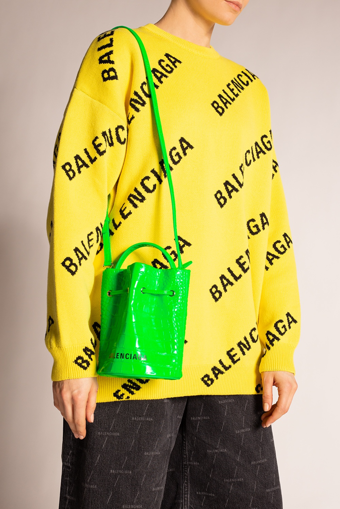  Túi Nữ Balenciaga Small Crocodile 'Green' 