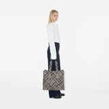  Túi Nữ Burberry Medium Check Knitted Tote 'Lichen' 