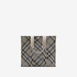  Túi Nữ Burberry Medium Check Knitted Tote 'Lichen' 