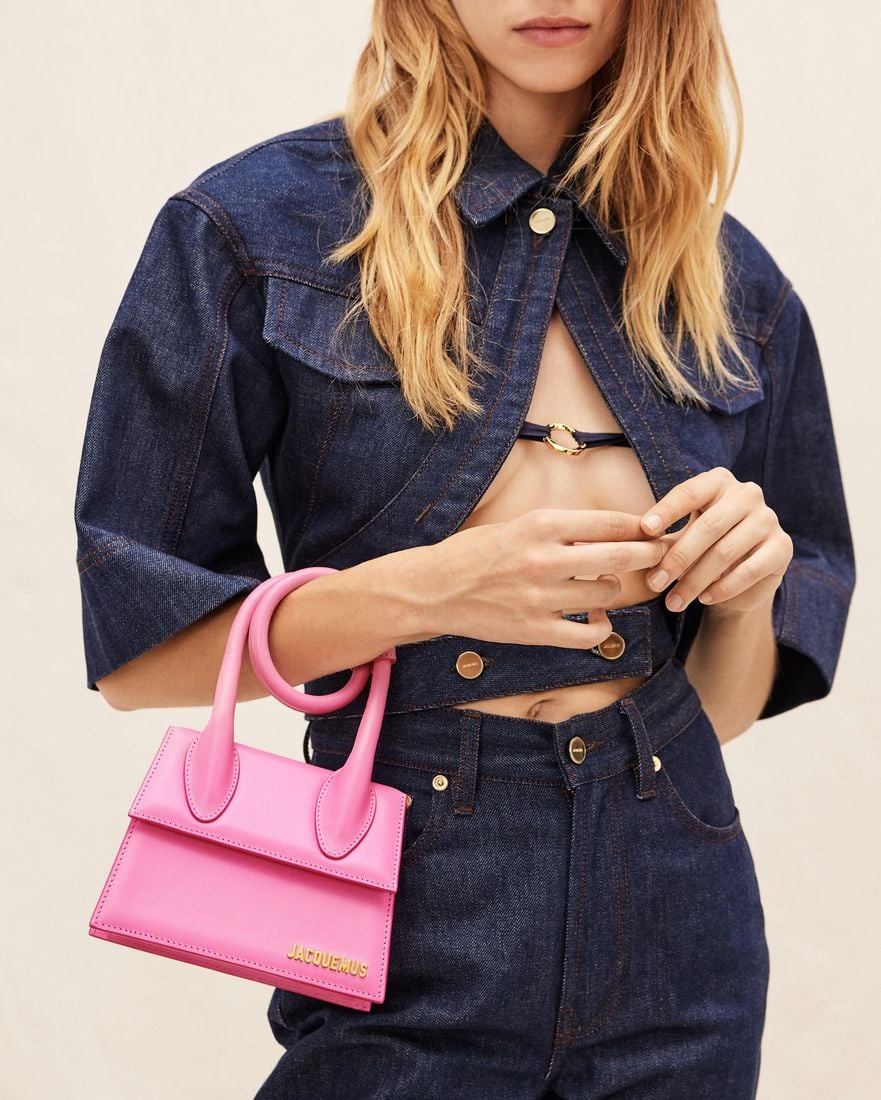  Túi Nữ Jacquemus Le Chiquito Noeud 'Pink' 