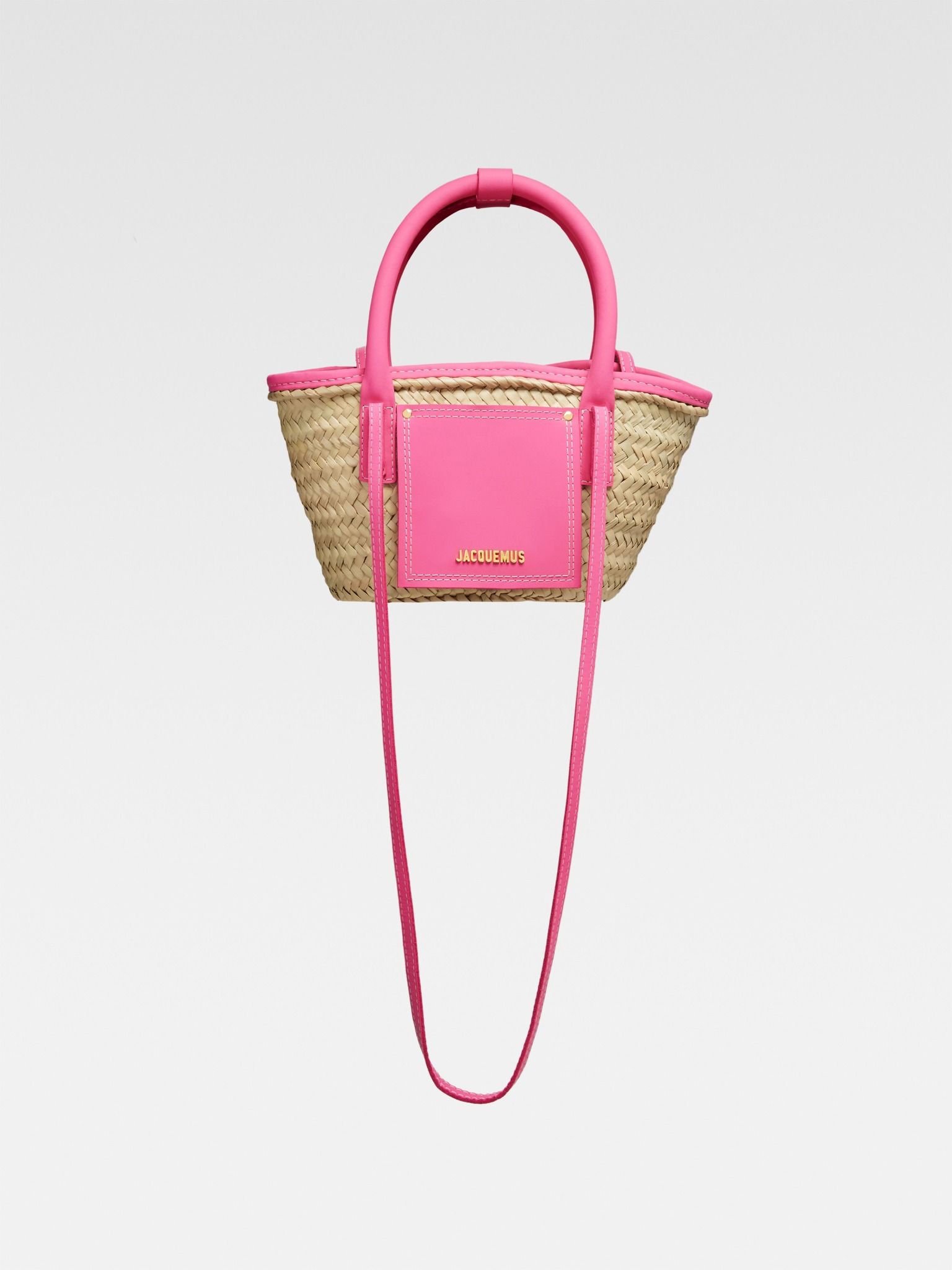  Túi Nữ Jacquemus Small Soli Basket 'Pink' 