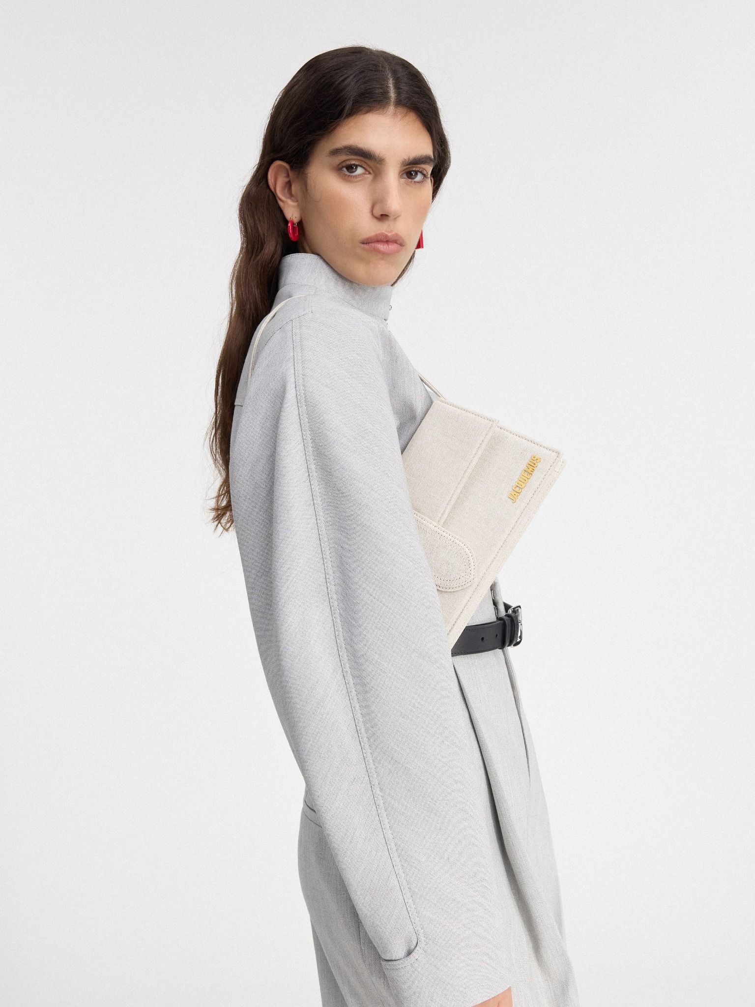  Túi Nữ Jacquemus The Long Bambino 'Greige' 