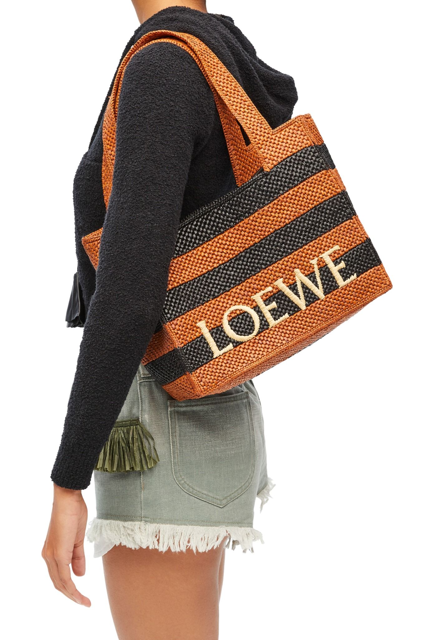  Túi Nữ Loewe Medium Loewe Font Tote 'Honey Gold' 