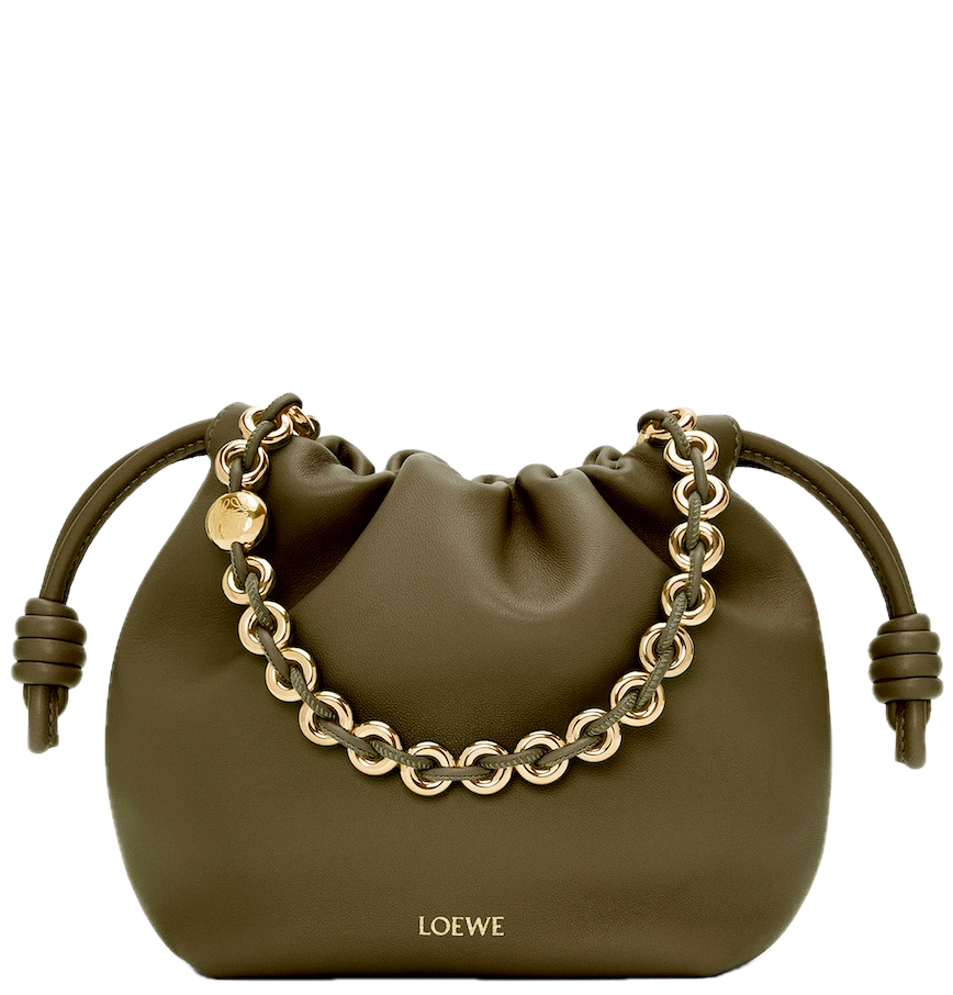  Túi Nữ Loewe Mini Flamenco Purse Bag 'Khaki Green' 