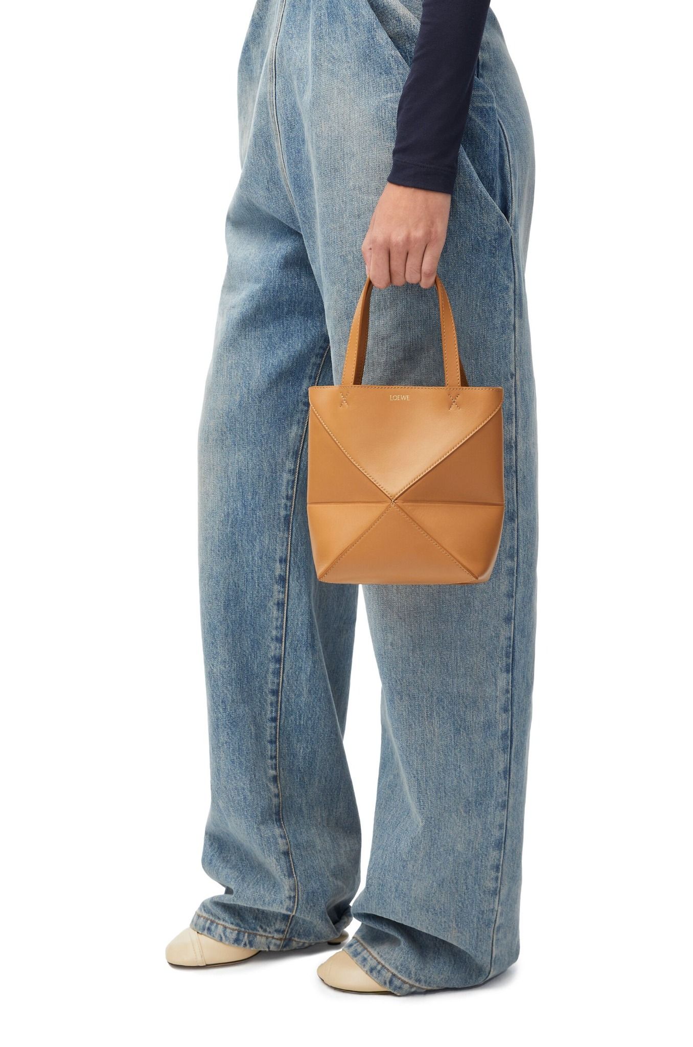  Túi Nữ Loewe Mini Puzzle Fold Tote 'Warm Desert' 