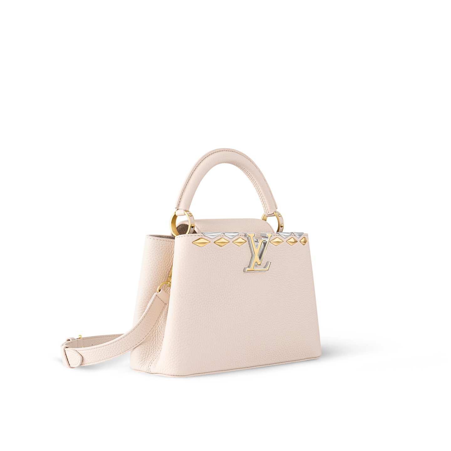  Túi Nữ Louis Vuitton Capucines BB Bag 'Quartz White' 