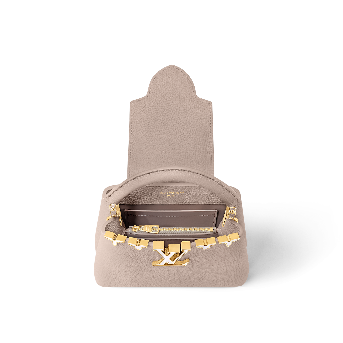  Túi Nữ Louis Vuitton Capucines Mini Bag 'Galet Grey' 