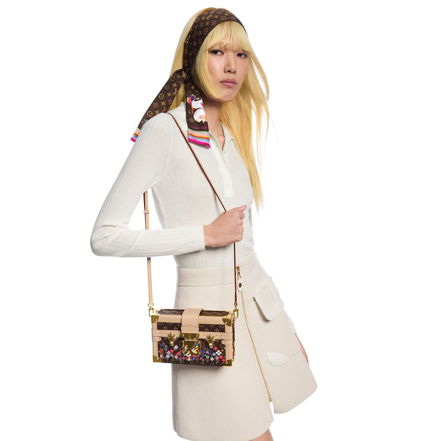  Túi Nữ Louis Vuitton LV x TM Petite Malle Bag 'Brown' 