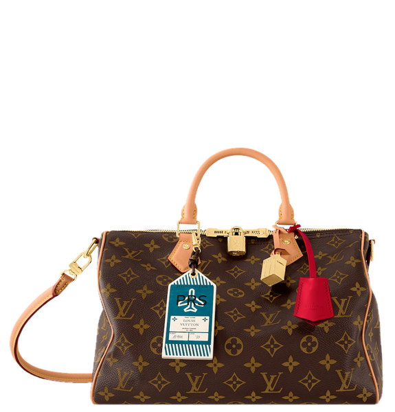  Túi Nữ Louis Vuitton Speedy Soft 30 Crafty Bag 'Brown' 