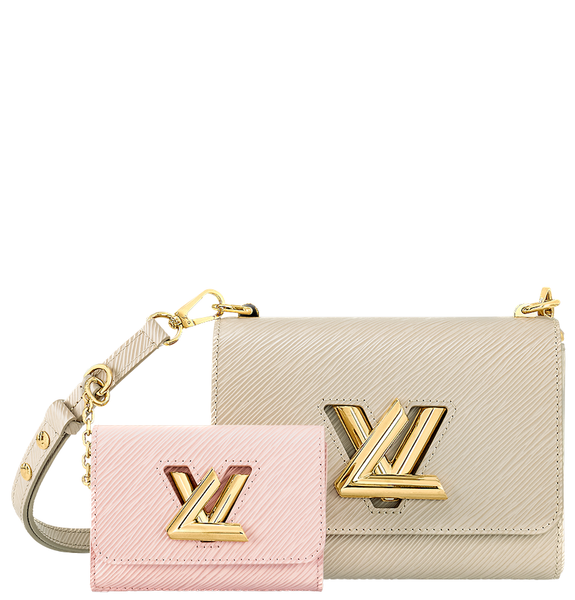  Túi Nữ Louis Vuitton Twist PM Epi 'Taupe Brown Pink' 
