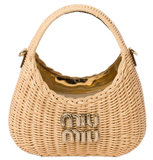  Túi Nữ Miu Miu Wander Woven 'Natural' 