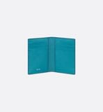  Ví Dior Vertical Bifold Card Holder 'Blue' 