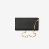  Ví Nữ Burberry B Shield Chain Strap Wallet 'Black' 