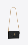  Túi Nữ Saint Laurent Cassandre Wallet 'Gold Black' 