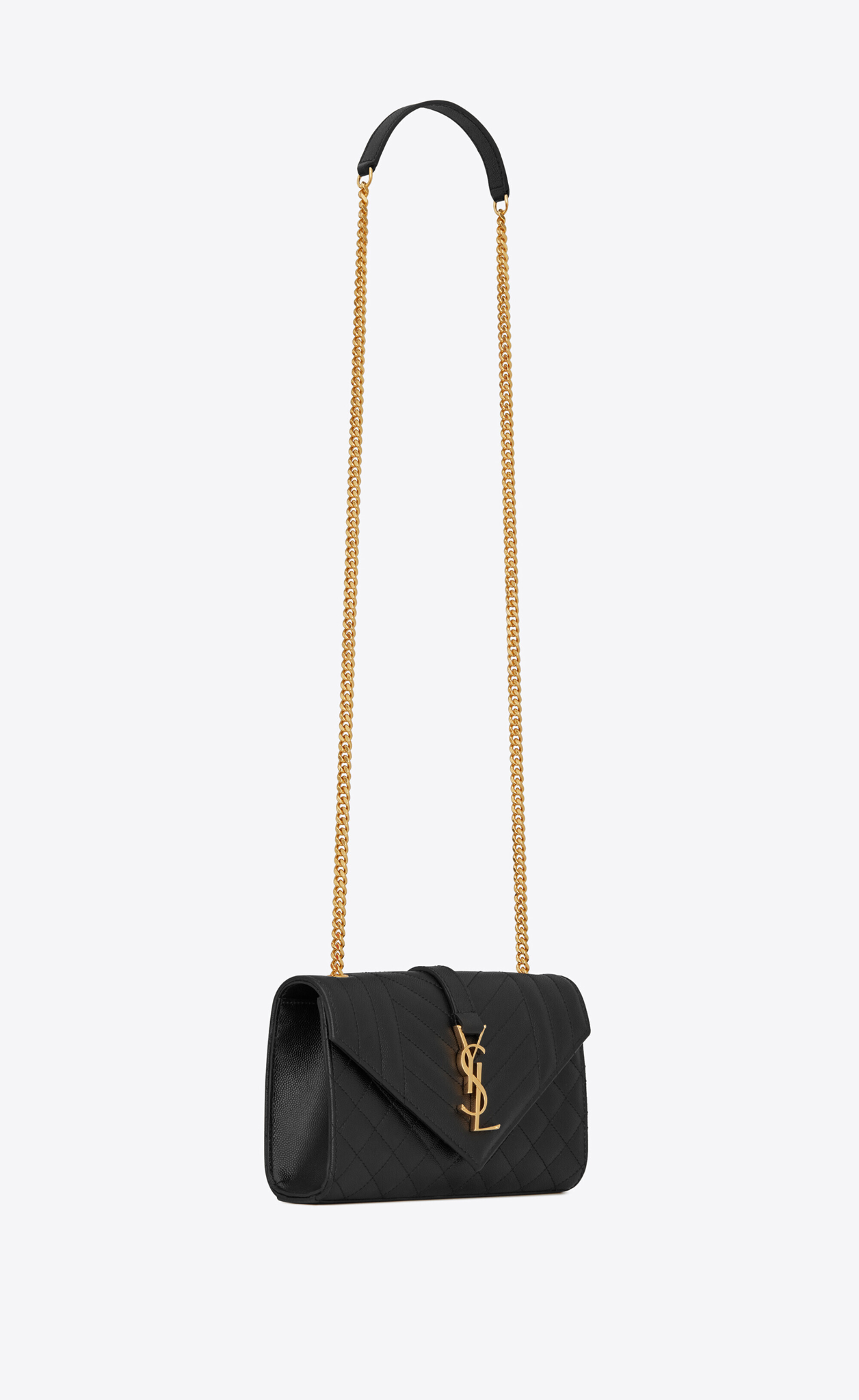  Túi Nữ Yves Saint Laurent Envelope Small Bag 'Black' 