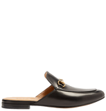  Giày Nam Gucci Leather Horsebit Slipper Leather 'Black' 