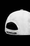  Mũ Nam Moncler Embroidered Logo Baseball Cap 'White' 