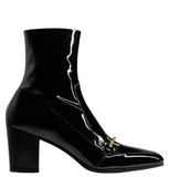  Giày Nam Saint Laurent Beau Boots In Patent Leather 'Black' 