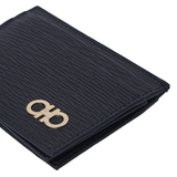  Ví Nam Salvatore Ferragamo Gold Logo Card Holder 'Black' 