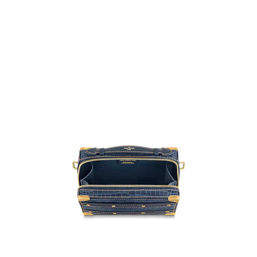  Túi Nam Louis Vuitton Handle Soft Trunk Croco 'Denim' 