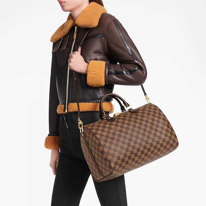 Túi Nữ Louis Vuitton Speedy Bandouliere 35 Damier Ebene 'Brown' N41366 –  LUXITY