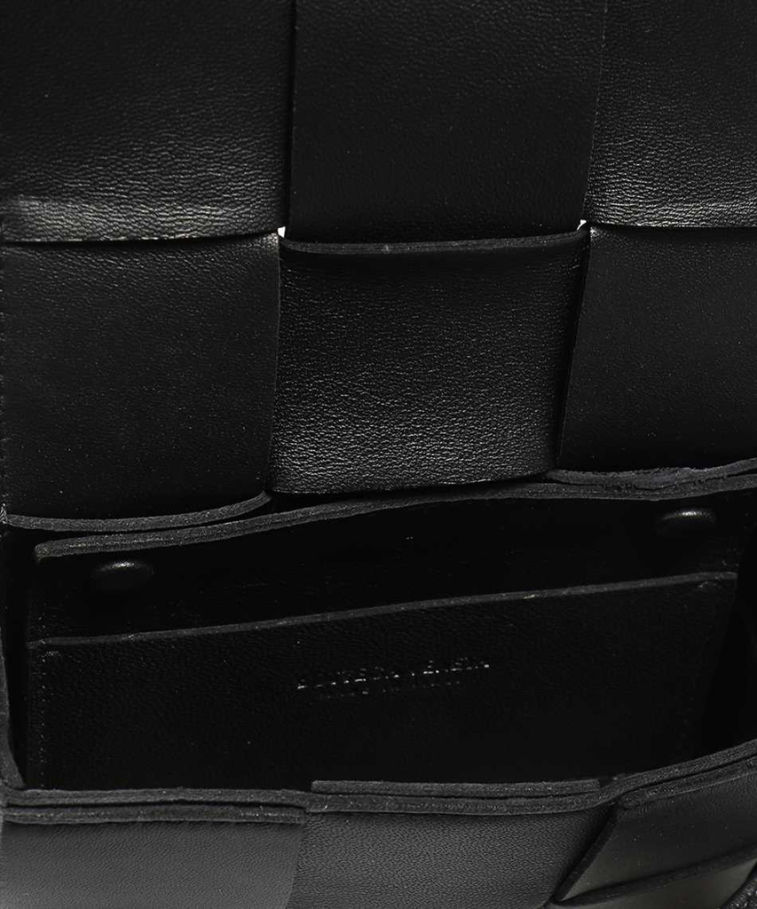  Túi Nữ Bottega Veneta Mini Intrecciato Leather Crossbody Bag 'Black' 