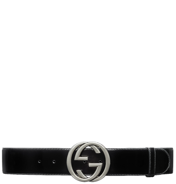  Thắt Lưng Nữ Gucci Interlocking G Buckle Wide Belt 'Black' 