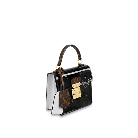  Túi Nữ Louis Vuitton Spring Street Monogram Vernis 'Black' 