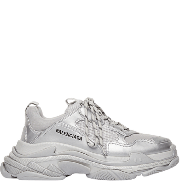 Giày Nam Balenciaga Triple S Sneaker 'Silver Metallic' 