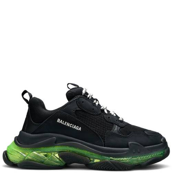  Giày Nam Balenciaga Triple S Sneaker 'Black Yellow Fluo' 