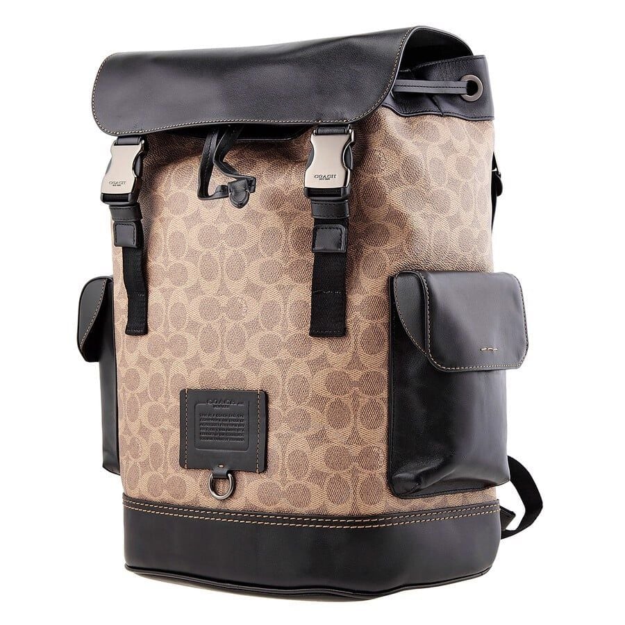  Balo Nữ Coach Rivington Backpack In Signature 'Brown Canvas' 
