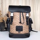  Balo Nữ Coach Rivington Backpack In Signature 'Brown Canvas' 