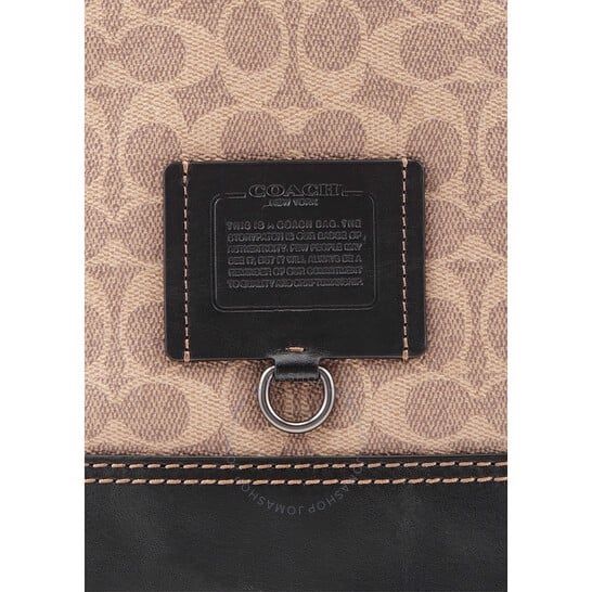  Balo Nữ Coach Rivington Backpack In Signature 'Brown Canvas' 