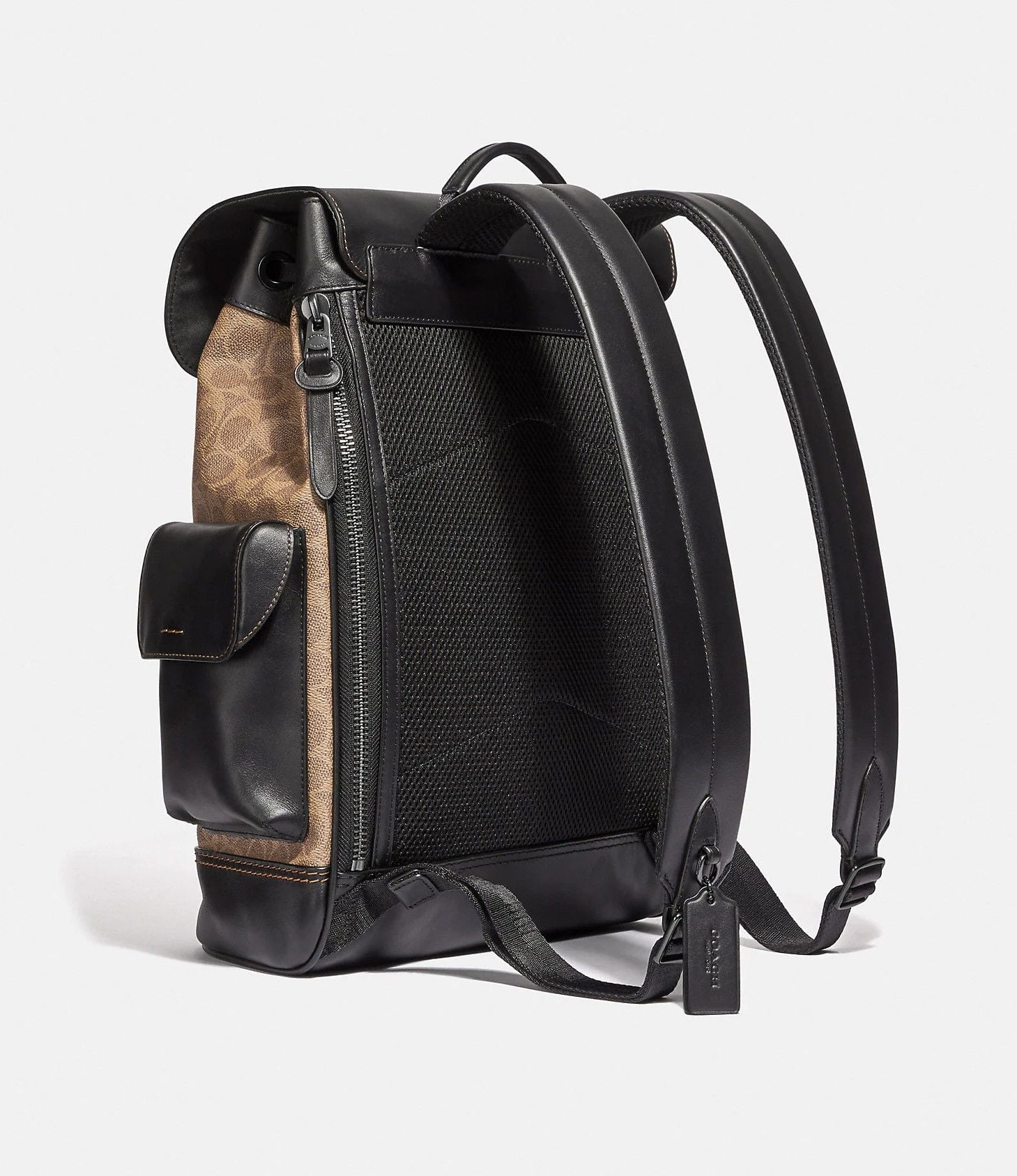  Balo Nữ Coach Rivington Backpack In Signature 'Brown Canvas' 