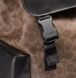  Balo Nữ Coach Rivington Backpack In Signature 'Brown Canvas' 