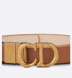  Thắt Lưng Nữ Dior Reversible Saddle Belt 'Golden Caramel Beige' 