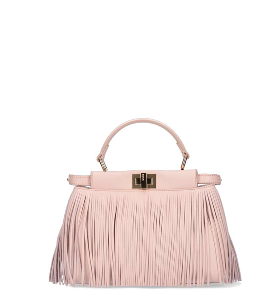  Túi Nữ Fendi Pink Leather Bag With Fringes 'Pink' 
