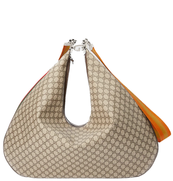  Túi Nữ Gucci Attache Large Messenger Bag 'Beige Ebony' 