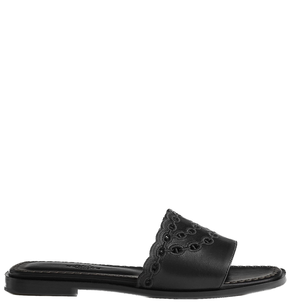  Dép Nữ Hermes Gaelle Sandal 'Noir' 