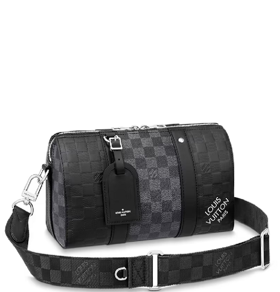  Túi Nam Louis Vuitton City Keepall Bag 'Black Graphite' 