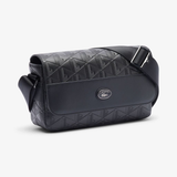  Túi Lacoste Unisex Monogram Leather Flap Close 'Black' 